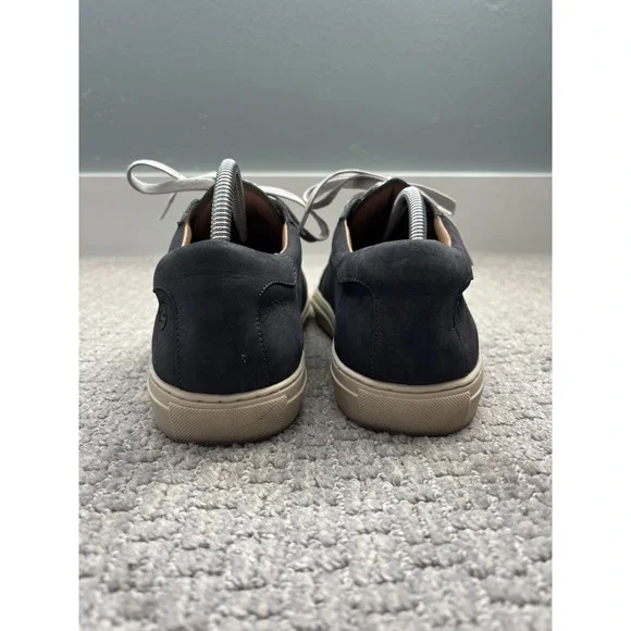 Peter Millar Crown Suede Leather Sneakers Blue Shoes Mens Size 11 - Picture 3 of 8